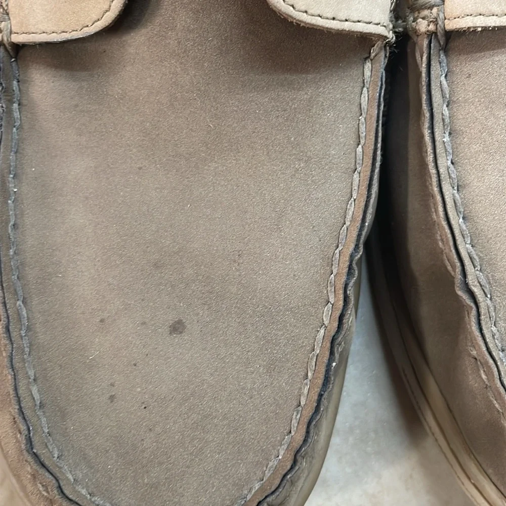 Tommy Bahama Shoes Size 13 M Classic Boat Lace Up Tan Two Tone Leather Loafers